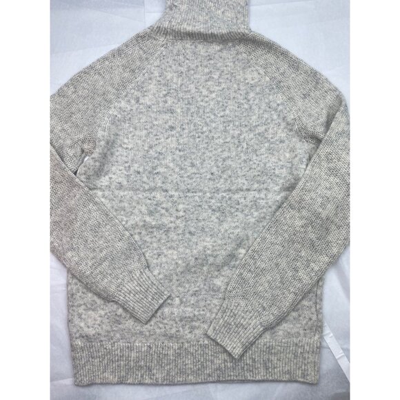 LOFT Women's  Size XS Stitchy Turtleneck Sweater Gray - Picture 7 of 11